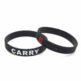 Black Dota 2 Silicone Wristband