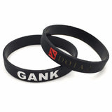 Black Dota 2 Silicone Wristband