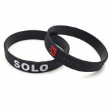 Black Dota 2 Silicone Wristband