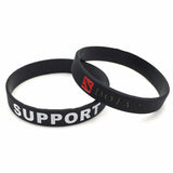 Black Dota 2 Silicone Wristband