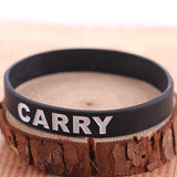 Black Dota 2 Silicone Wristband