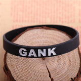 Black Dota 2 Silicone Wristband