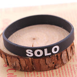 Black Dota 2 Silicone Wristband