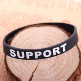 Black Dota 2 Silicone Wristband